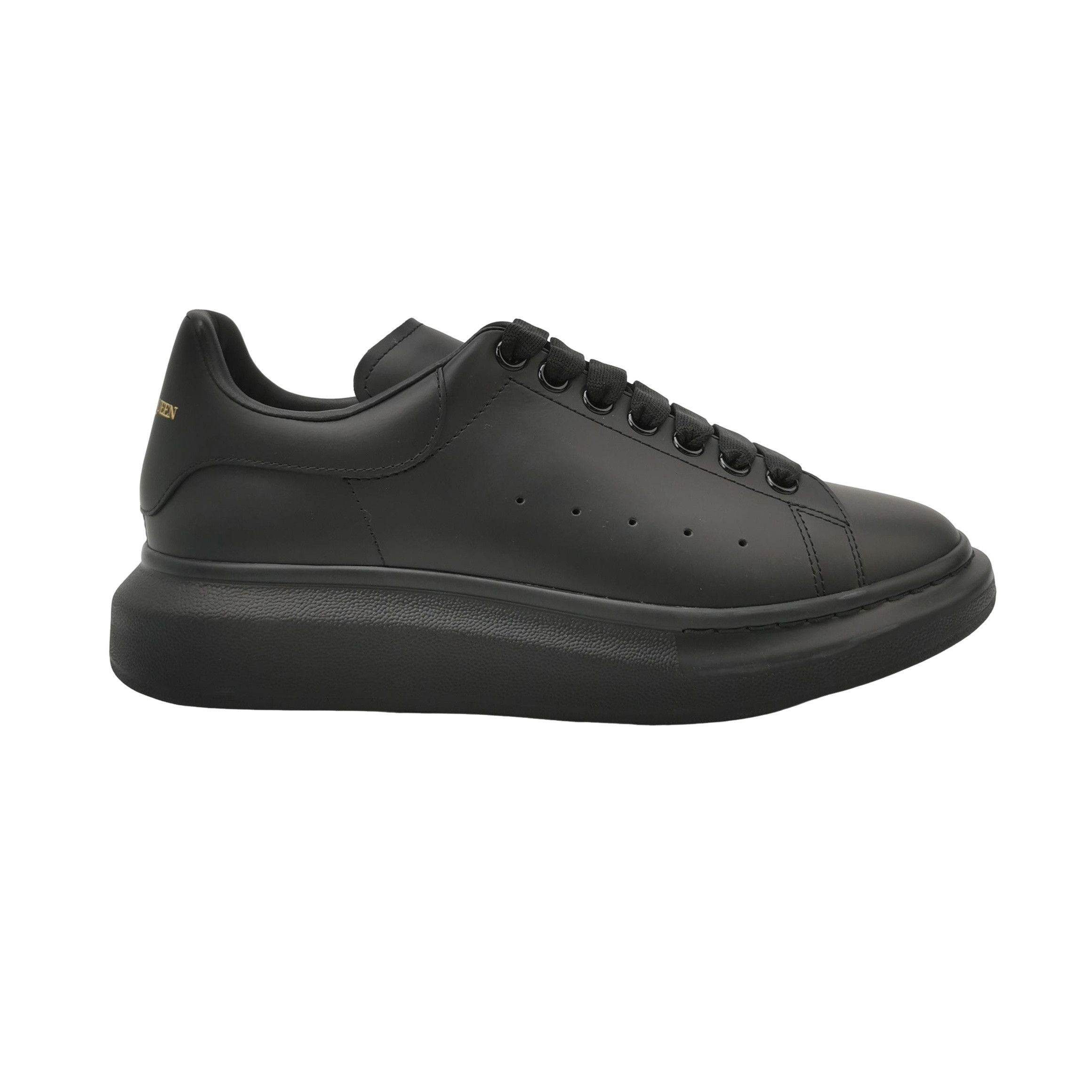 Alexander McQueen Alexander McQueen Black Leather Low-Top Sneakers 42 Size US 9 / EU 42 - 1 Thumbnail