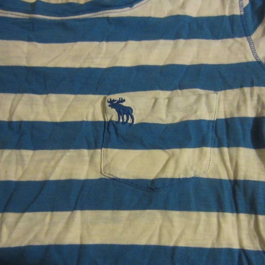 Abercrombie & Fitch Coastal Striped Nautical Tee Blue White Abercrombie & Fitch Size XS / US 0-2 / IT 36-38 - 3 Thumbnail