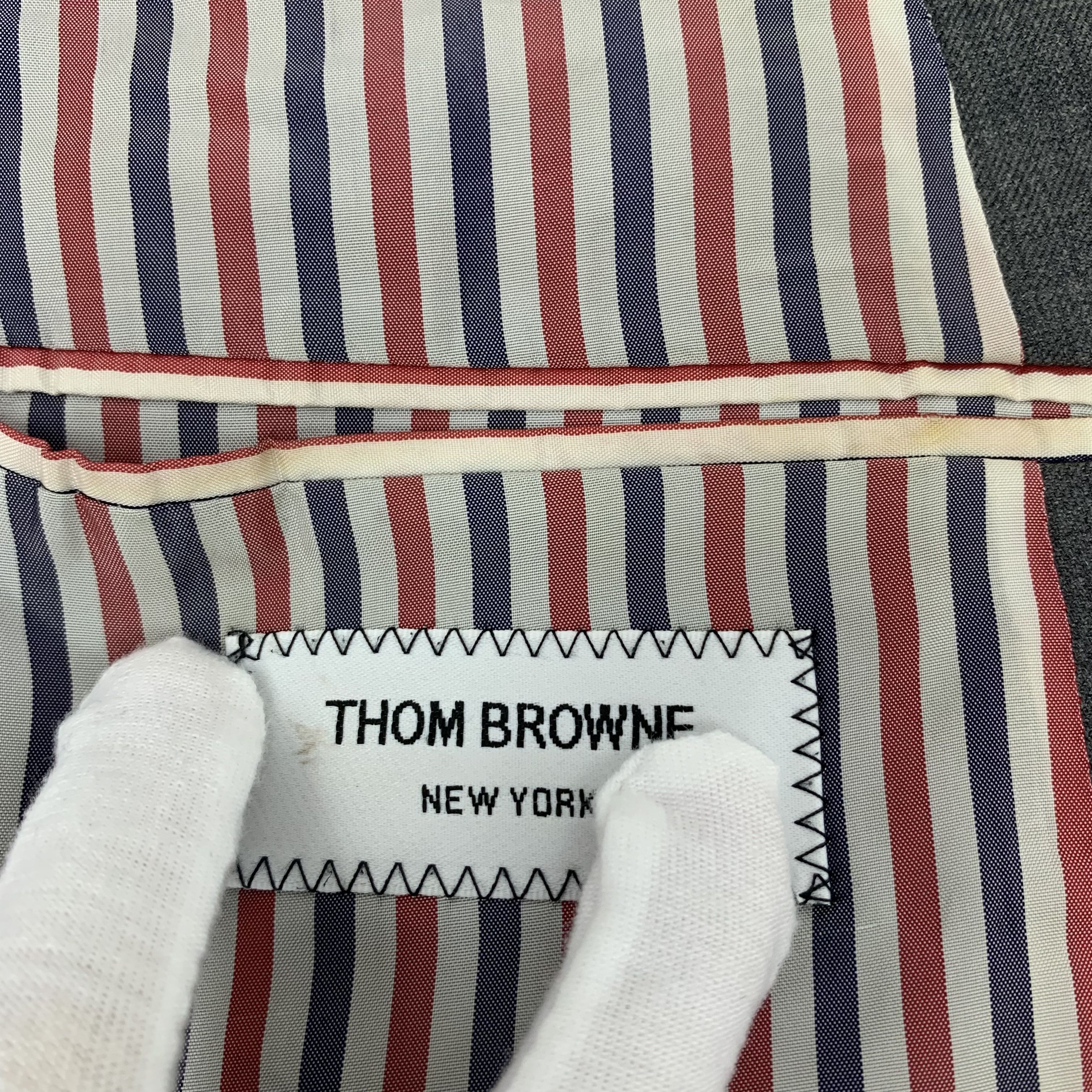 Thom Browne Thom Browne Dark Grey Wool Blazer (48 M) Size 48R - 5 Thumbnail