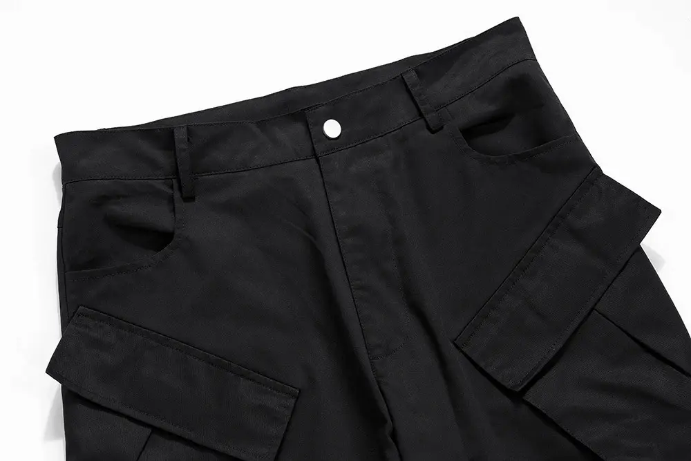 Designer × Vintage Wide Cargo Pants High Street with Poker Straight Baggy Y2K Size US 30 / EU 46 - 8 Thumbnail