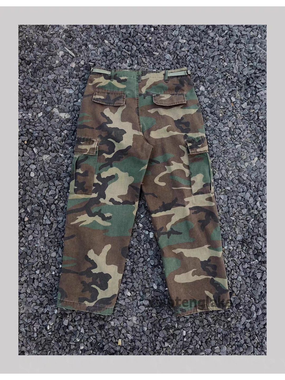 Vintage xz Military outdoor tactical cargo hiphop camo pants Size US 30 / EU 46 - 1 Thumbnail