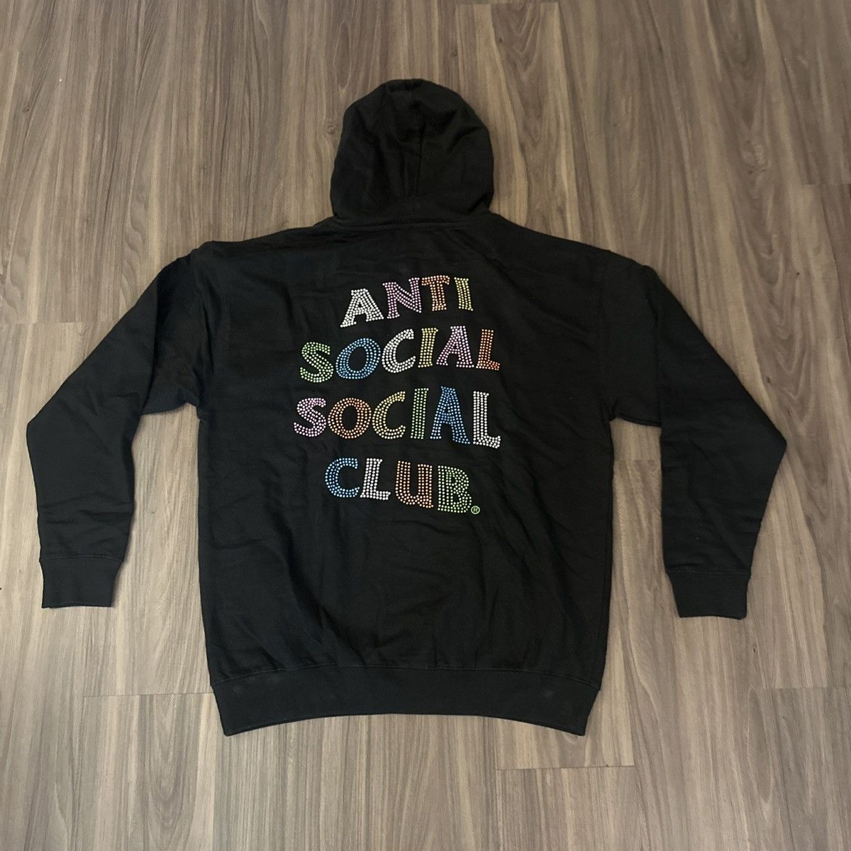 Anti Social Social Club Anti Social Social Club NT Rhinestone Hoodie Black XL Rare Size US XL / EU 56 / 4 - 4 Thumbnail
