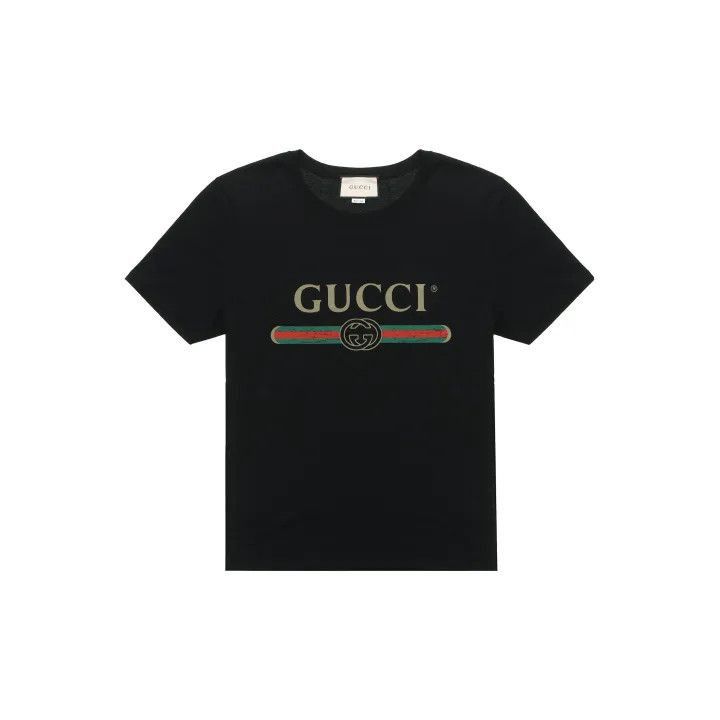 Gucci Gucci Gucci Classic Logo Black Short Sleeve T-Shirt -2506 Size US S / EU 44-46 / 1 - 2 Thumbnail