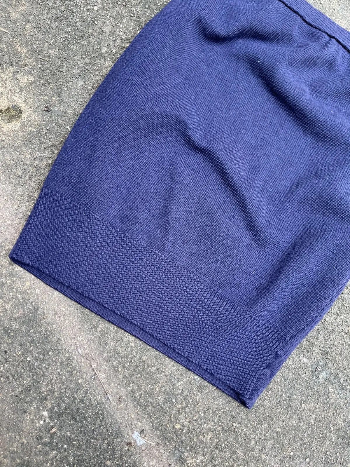 Issey Miyake Vintage Issey Miyake Navy Blue Knit Pencil Skirt Size 24" / US 00 / IT 34 - 6 Thumbnail