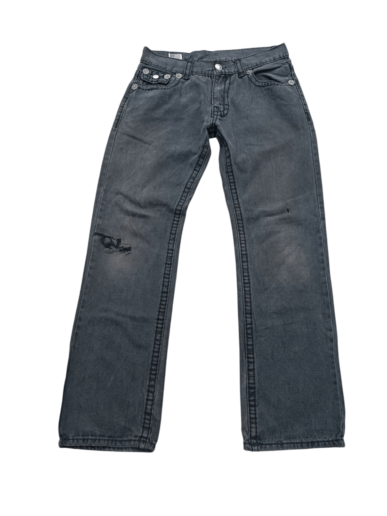 True Religion × Vintage Vintage True Religion Johnny Super T Distressed Jeans TR028 Size US 32 / EU 48 - 6 Thumbnail