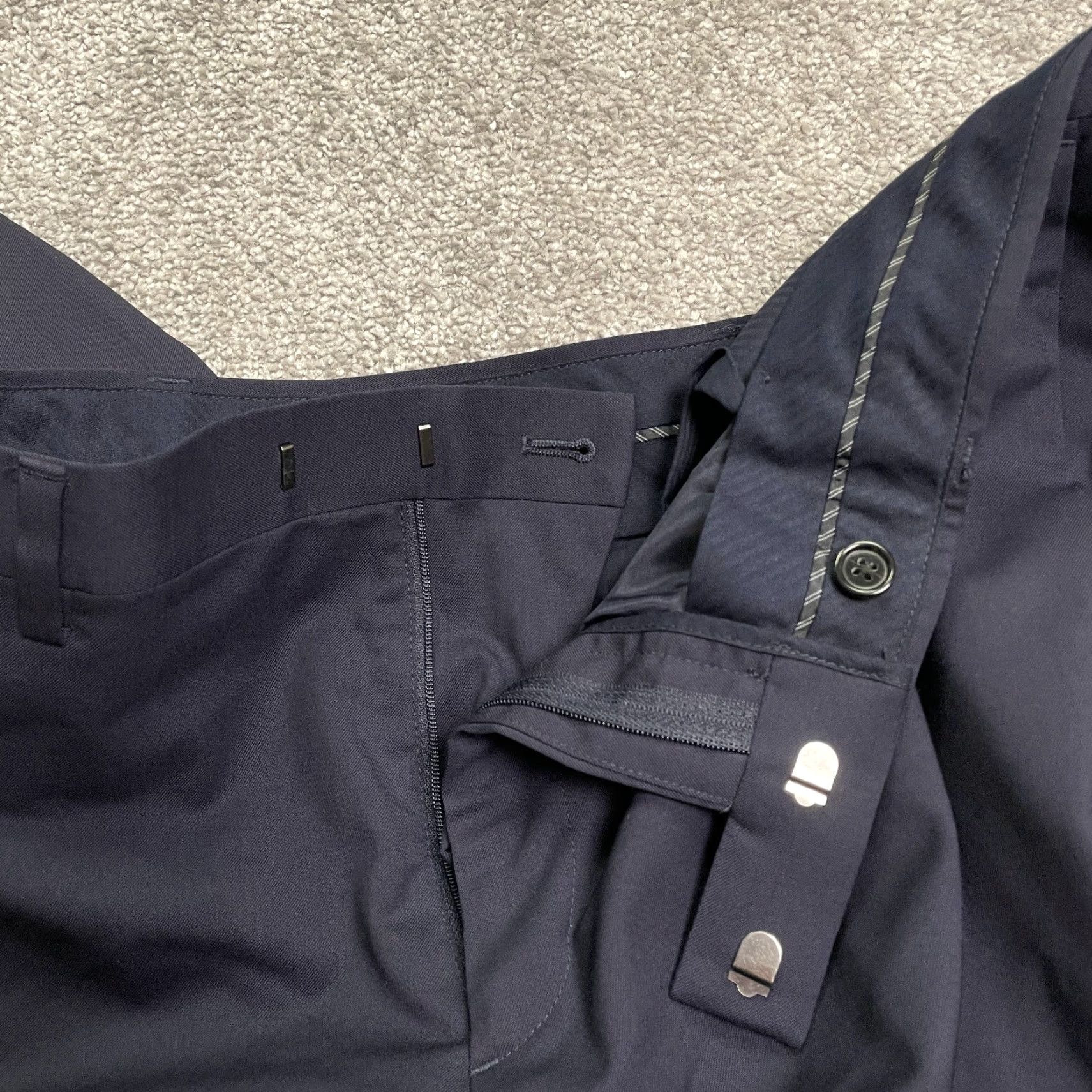 Banana Republic Banana Republic Margotto Dress Pants Mens 35x34 Blue Straight Leg Workwear Size US 35 - 5 Thumbnail