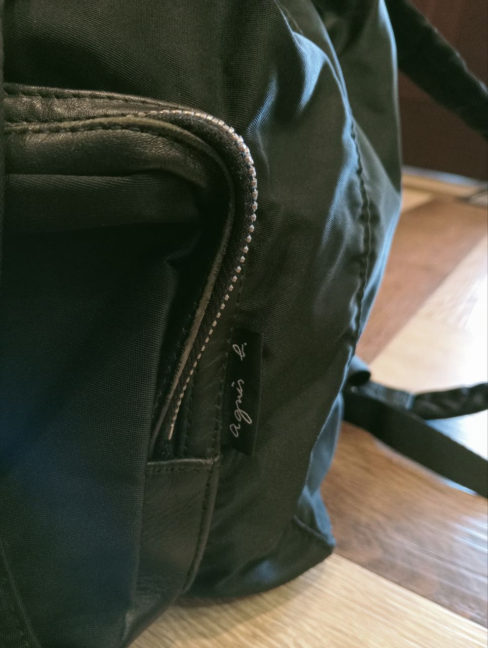 agnes b. AGNES B. VOYAGE VINTAGE BACKPACK - BLACK Size ONE SIZE - 3 Thumbnail