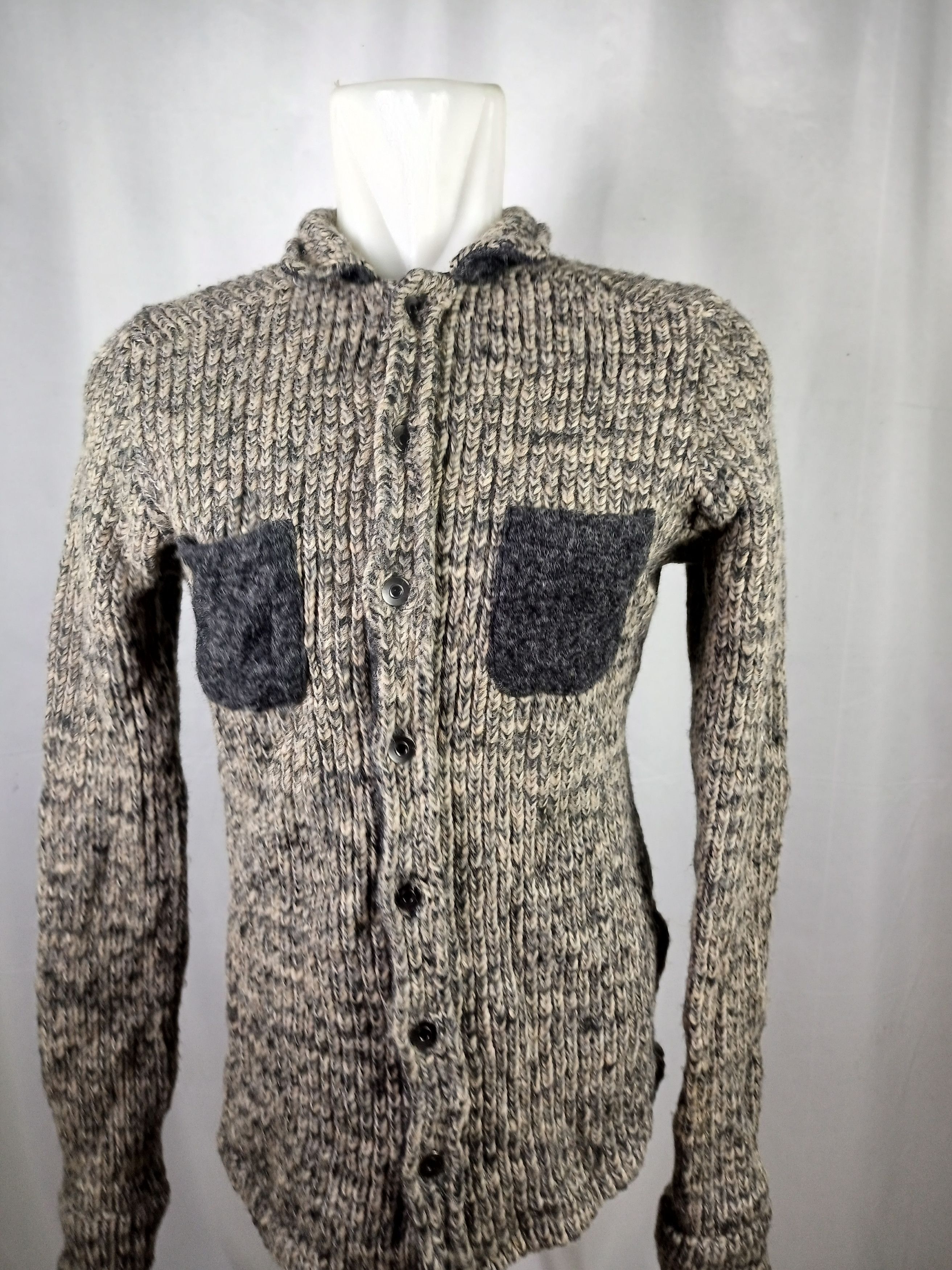 Designer × Zara Zara Man Knit Sweater Long Sleeves Button Up Size US L / EU 52-54 / 3 - 1 Thumbnail