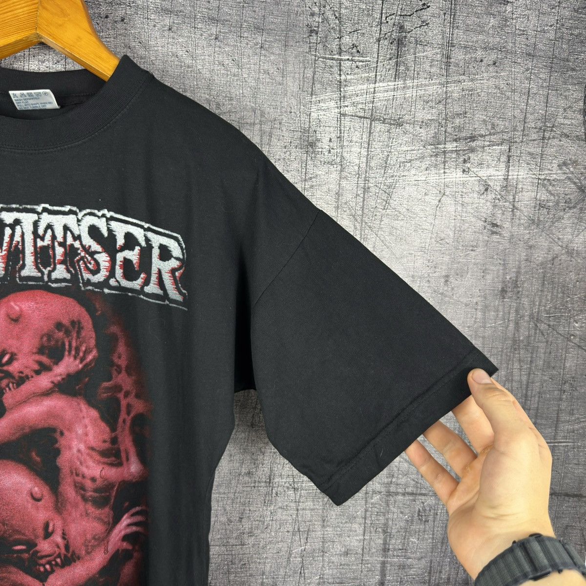 Band Tees Vintage 2002 Houwitser Rage Inside the Womb T Shirt tee Size US XL / EU 56 / 4 - 5 Thumbnail