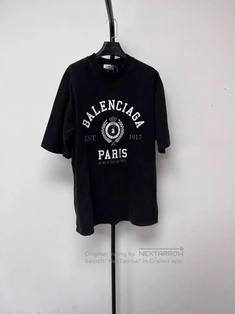 Balenciaga Balenciaga Letter Retro Washed Distressed Ripped Print Loo Size US L / EU 52-54 / 3 - 1 Thumbnail