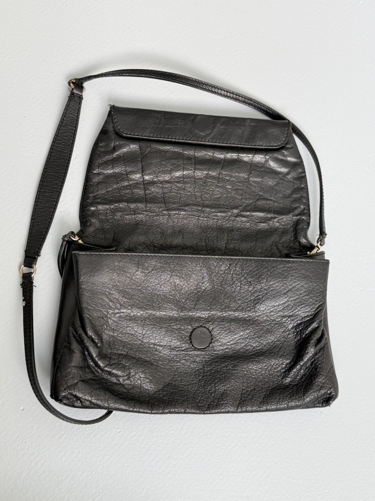 Alexander McQueen Alexander McQueen Black Leather Crossbody Bag Skull Logo Size ONE SIZE - 10 Thumbnail