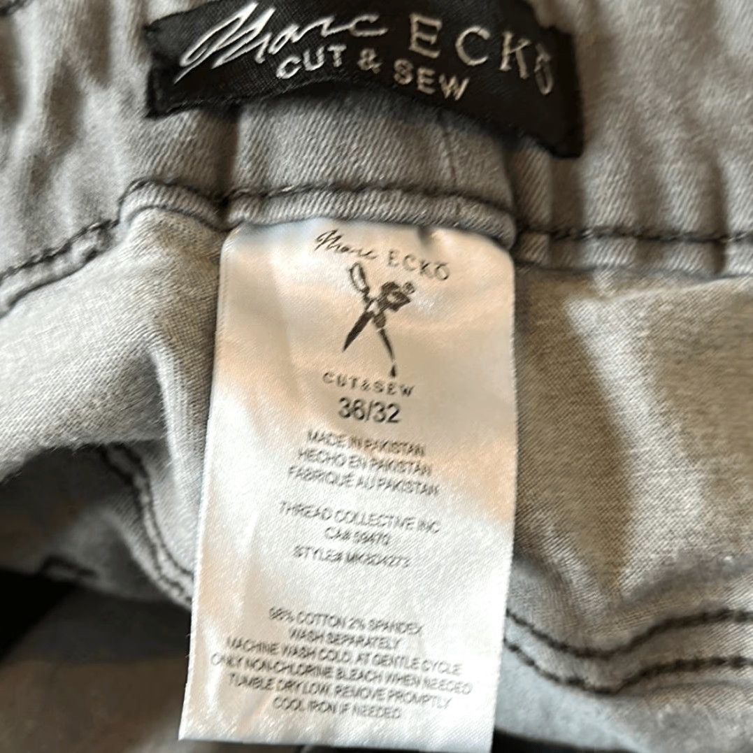 Marcs Marc Ecko Jeans Men 36x32 Gray Skinny Mens Size US 36 / EU 52 - 6 Thumbnail