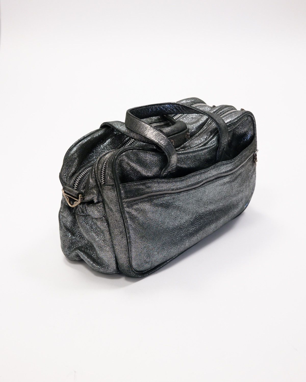 Chrome Hearts Chrome Hearts Diaper Bag Silver Metallic Leather Size ONE SIZE - 2 Thumbnail