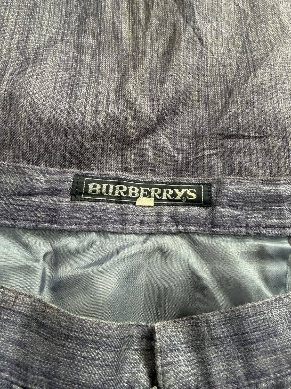 Burberry VINTAGE BURBERRY’S LONDON PURPLE LINEN SKIRT Size 27" / US 4 / IT 40 - 5 Thumbnail