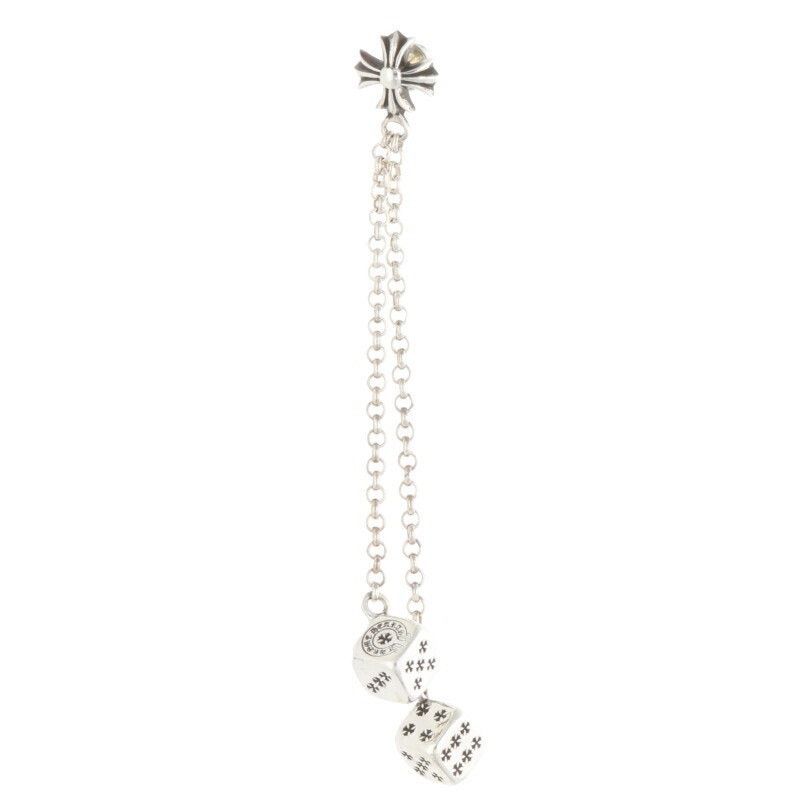 Chrome Hearts Chrome Hearts Double Dice Silver Earring Size ONE SIZE - 1 Thumbnail