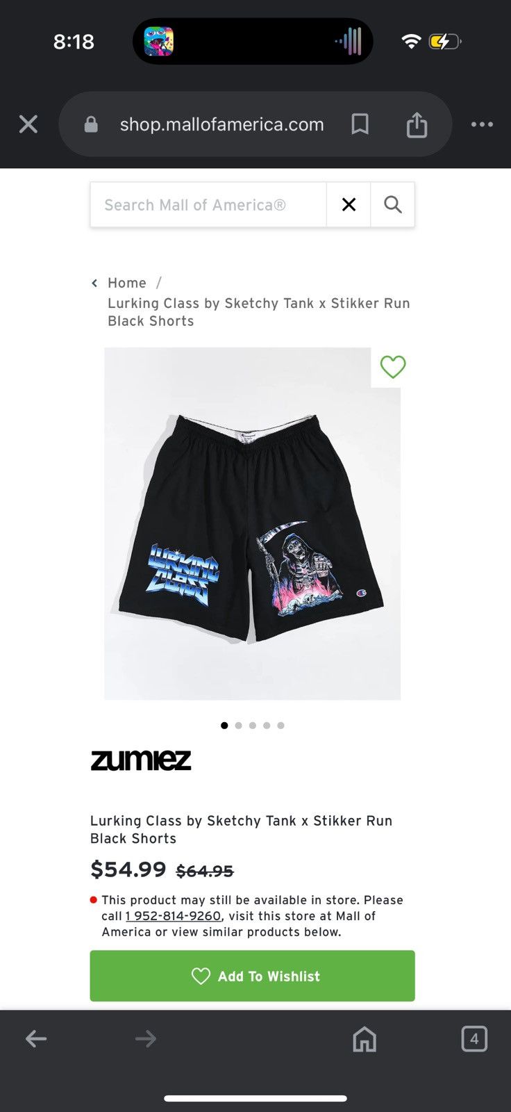 Champion × Zumiez Campion Lurking Class x Stikker Run Shorts Size US 28 / EU 44 - 3 Thumbnail