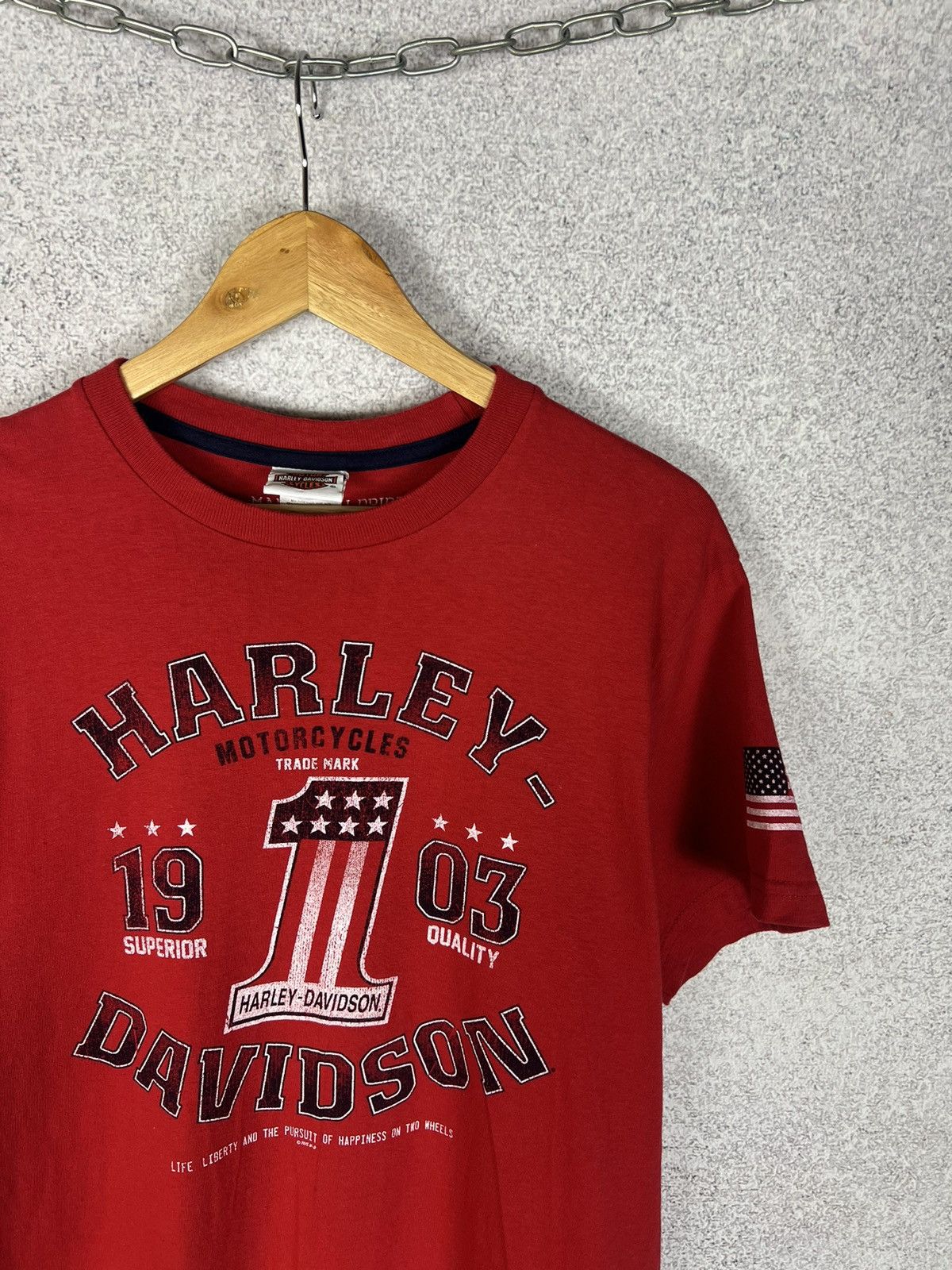 Other Vintage Harley Davidson Big Logo England Tee Size US M / EU 48-50 / 2 - 4 Thumbnail