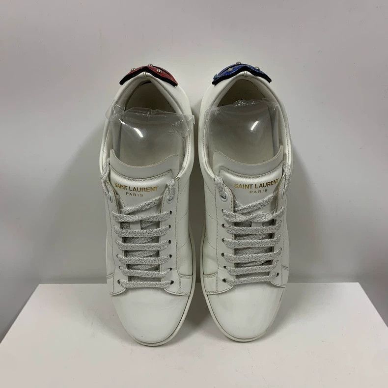 Saint Laurent Paris Classic Saint Laurent White Sneakers for Women-2507 Size US 6 / IT 36 - 1 Thumbnail