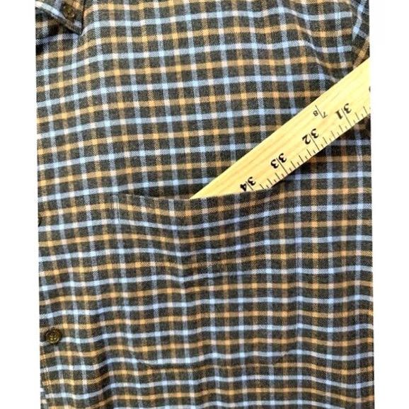 Orvis VINTAGE Orvis Shirt Mens XL Blue Multi Tattersall Check Flannel Button-Down Pocket Size US XL / EU 56 / 4 - 7 Thumbnail