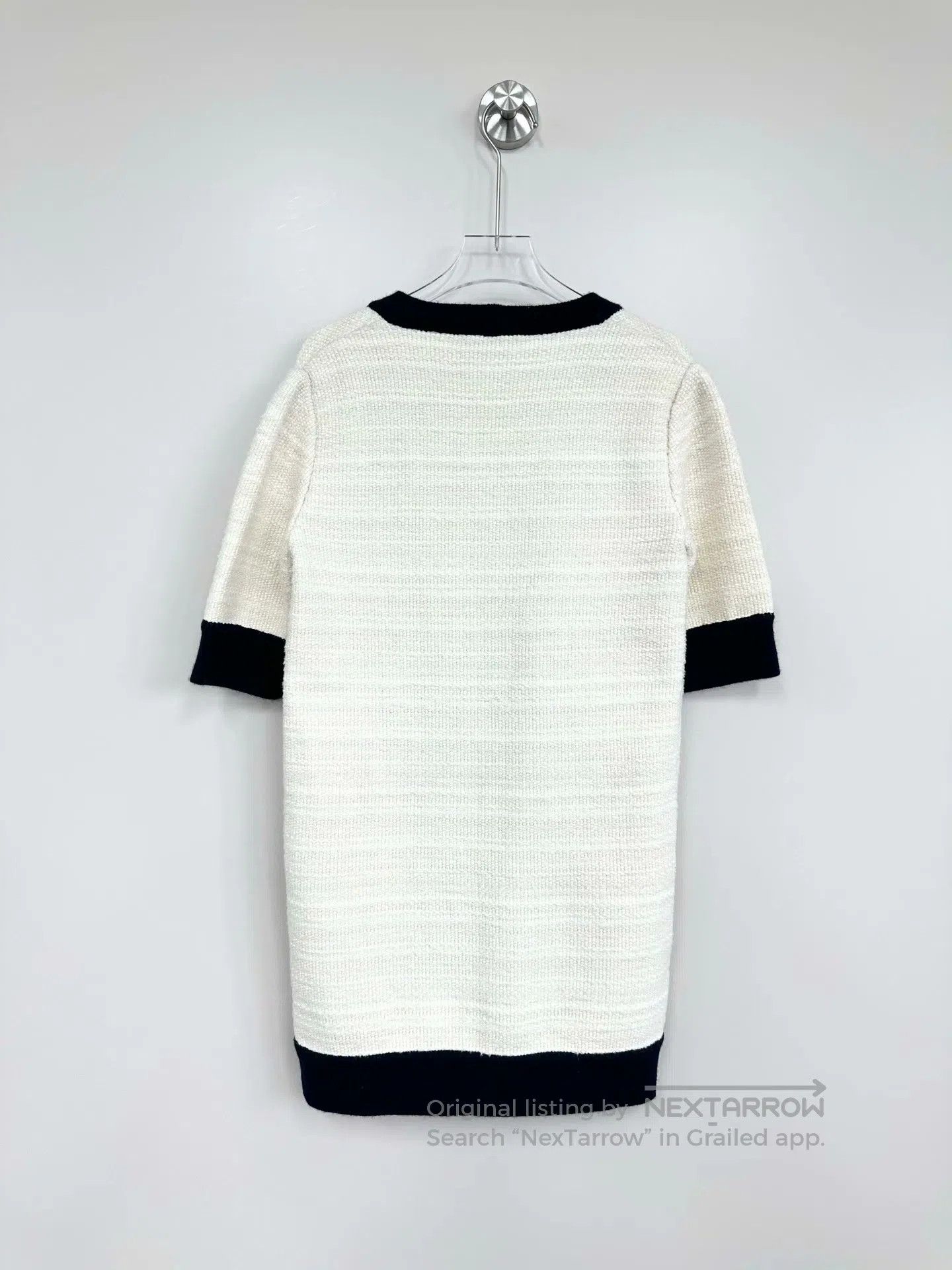 Gucci Guicci Black and White Color Block Long Casual Knit Jacket Size XXS / US 00 / IT 34 - 2 Thumbnail
