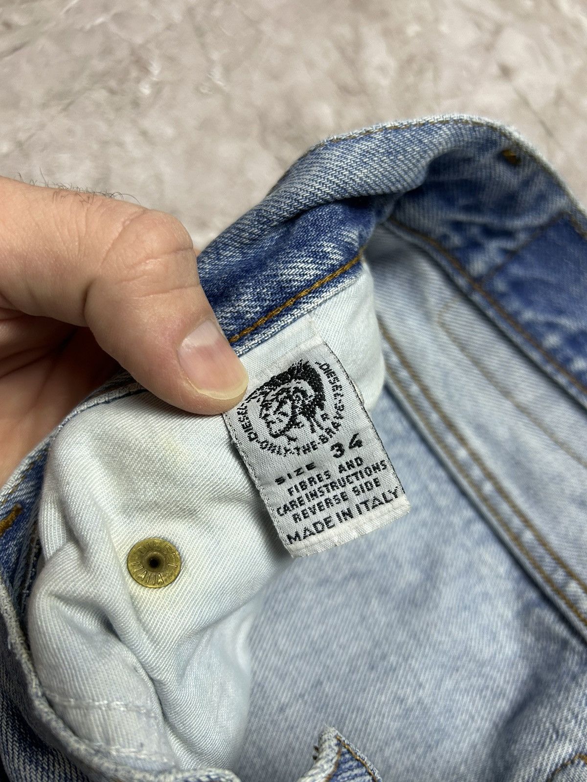 Diesel × Vintage Vintage Diesel Jeans Dirty Pants Faded Denim Distressed Y2K Size US 34 / EU 50 - 8 Thumbnail