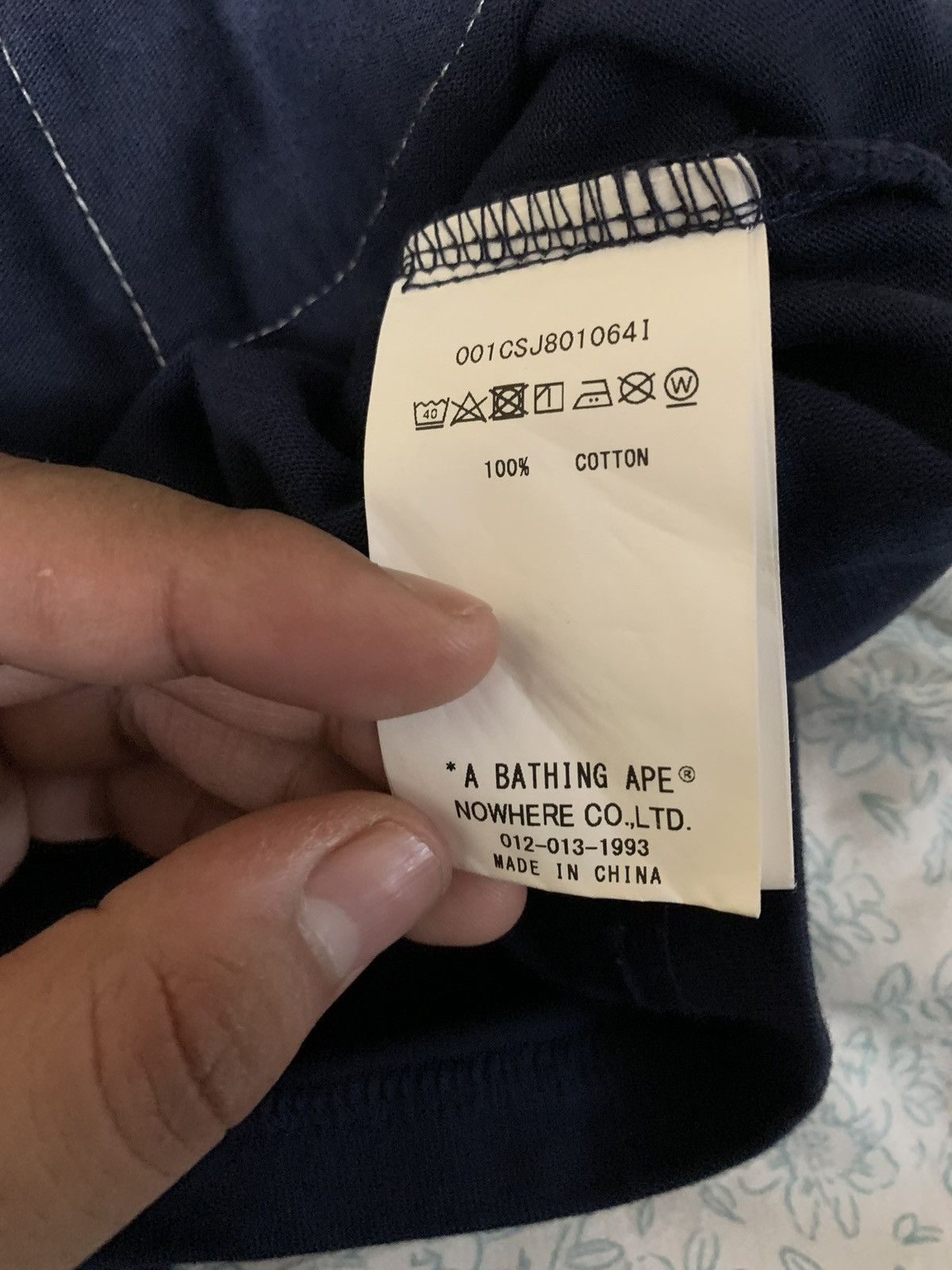 Bape Bathing Ape Blue Jersey Size US XL / EU 56 / 4 - 3 Thumbnail