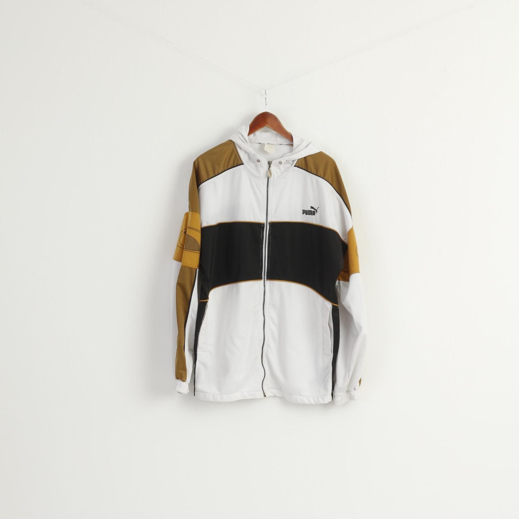 Puma Puma Men XL Sweatshirt White Gold Shiny 90s 8750 Size US XL / EU 56 / 4 - 2 Thumbnail