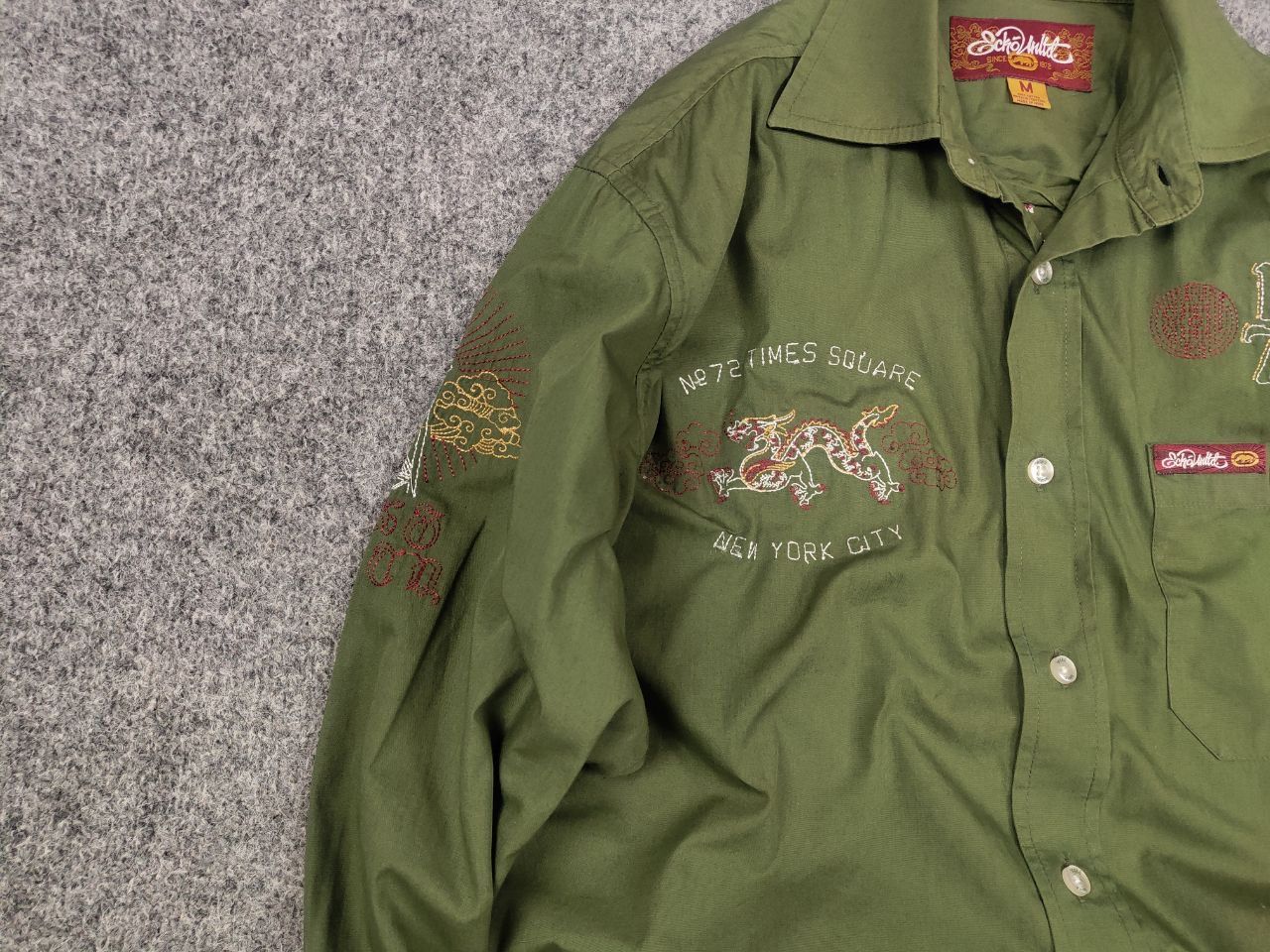 Ecko Unltd. Vintage Ecko Unltd Military Logo Button Long sleeve Shirt Size US M / EU 48-50 / 2 - 8 Thumbnail