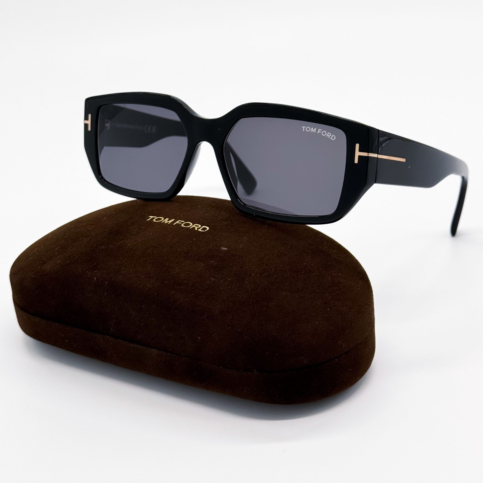 Tom Ford NEW TOM FORD SUNGLASSES SILVANO-02 TF989 01A BLACK WOMEN Size ONE SIZE - 2 Thumbnail