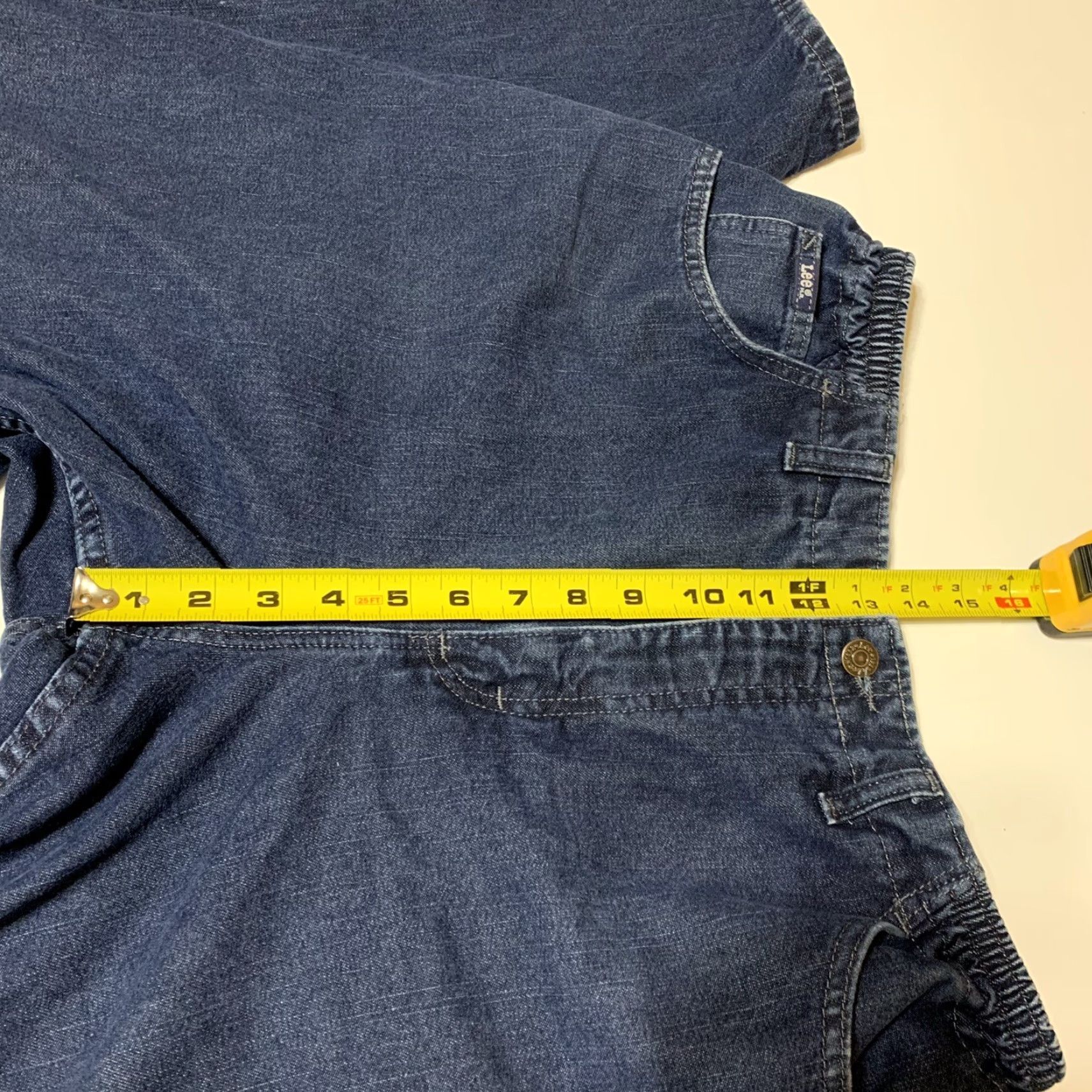 Lee VINTAGE Lee Original Womens Mom Jeans Elastic High Waist 32x30 Blue Denim Cotton Blend Relaxed Fit Women Jeans 30 In Inseam Mens? Size 24" / US 00 / IT 34 - 5 Thumbnail