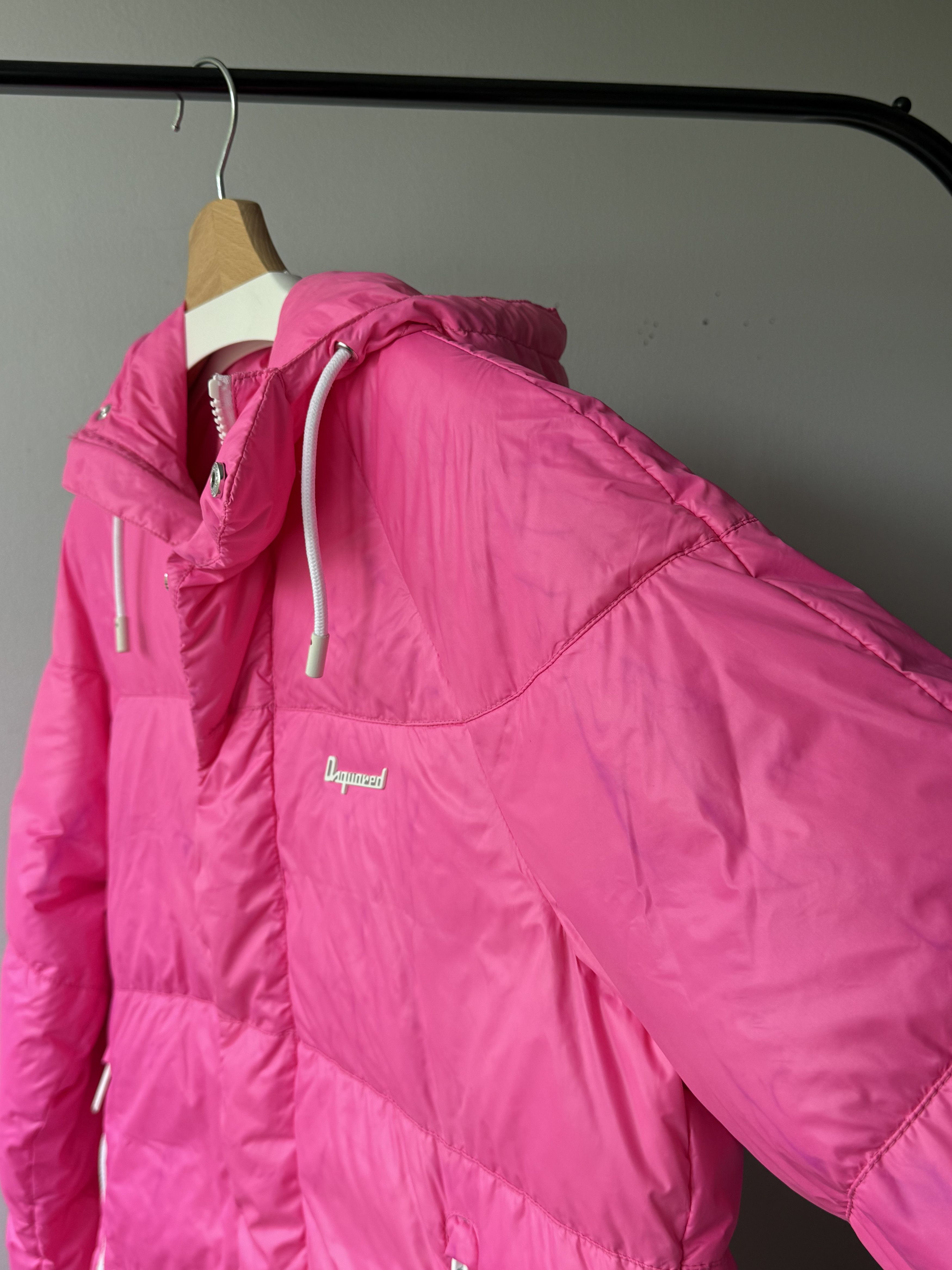 Dsquared2 Dsquared2 Pink Nylon Real Down Feather Puffer Padded Jacket Size US M / EU 48-50 / 2 - 8 Thumbnail