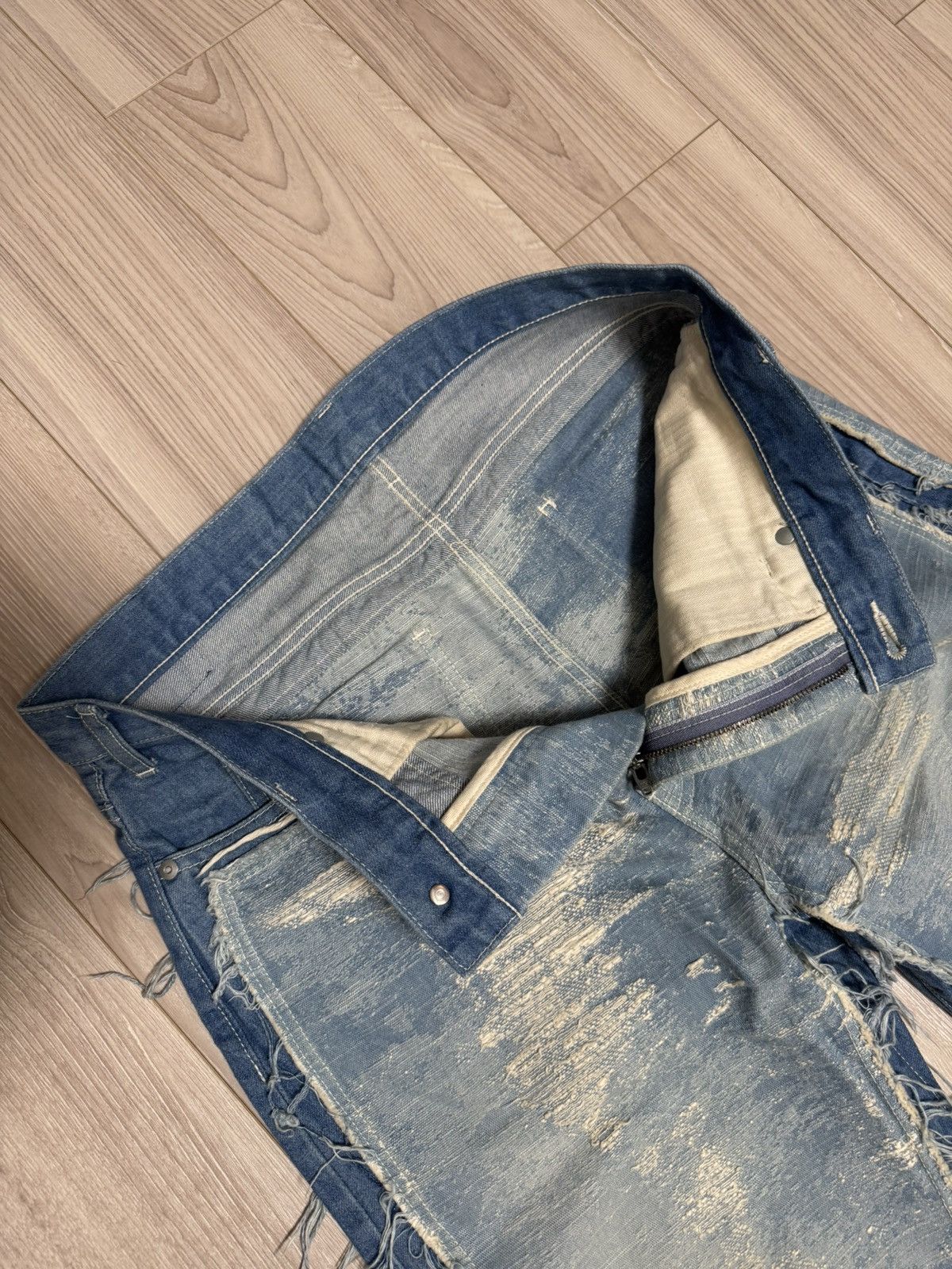 TAAKK TAAKK SS23 Reconstructed Bleached Denim Size US 31 - 10 Thumbnail