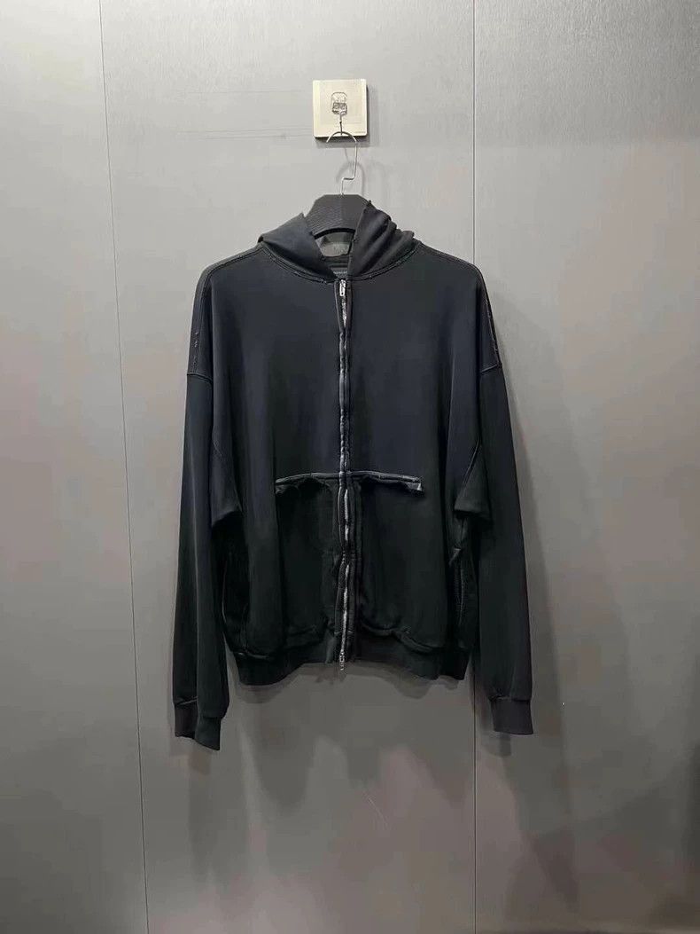 Balenciaga Balenciaga tape Logo zipper destroys hoodie-2507 Size US S / EU 44-46 / 1 - 2 Thumbnail