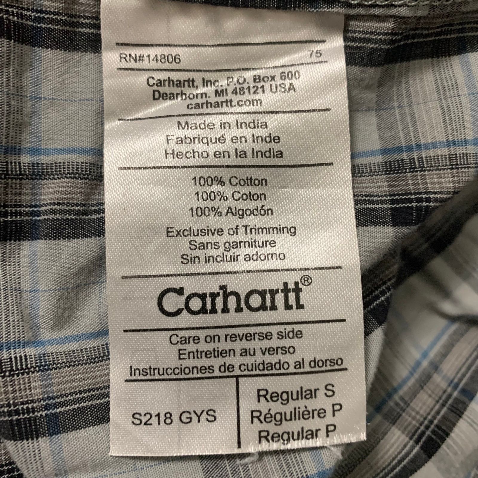 Carhartt Carhartt Plaid Gray Button Down Small Work Shirt Workwear Size US S / EU 44-46 / 1 - 10 Thumbnail