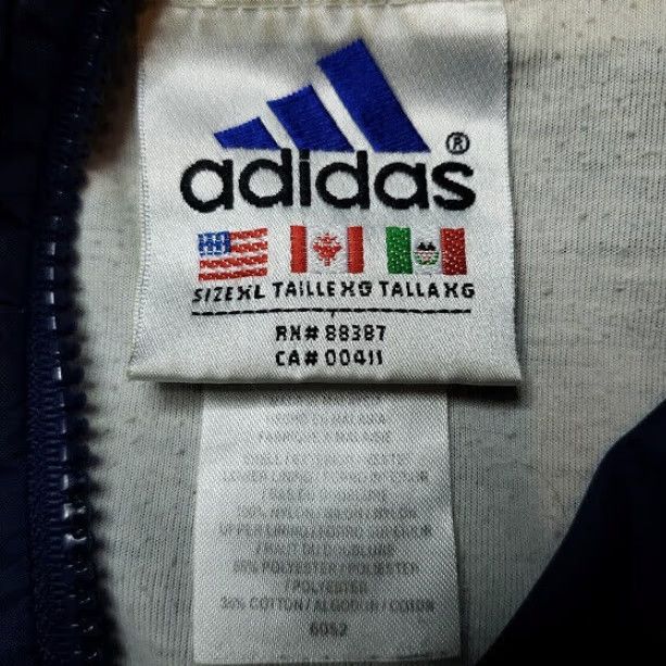 Adidas Adidas Mens Lightweight Full Zip Track Jacket Blue White XL Size US XL / EU 56 / 4 - 2 Thumbnail