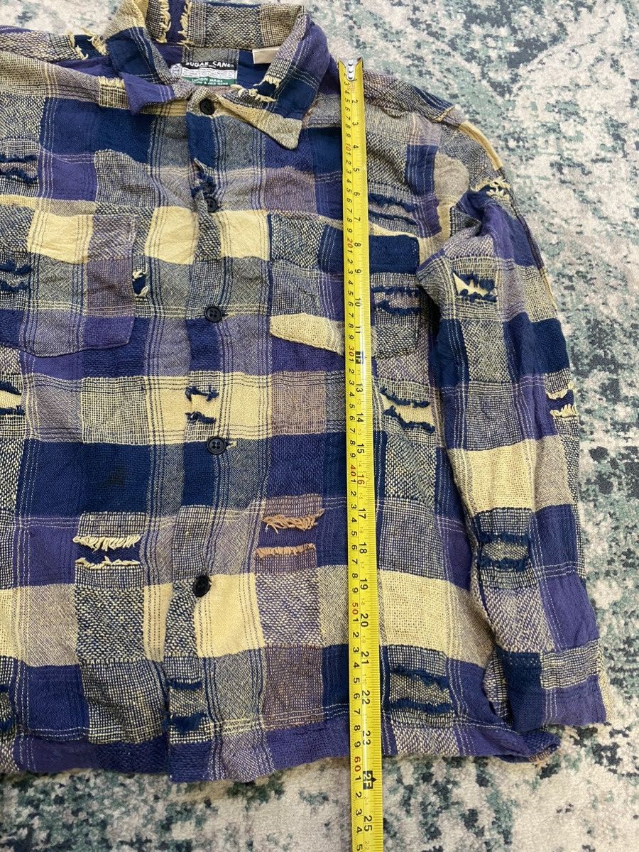Sugar Cane Sugar Cane Sashiko Boro Patchwork Pocket Shirt Size US M / EU 48-50 / 2 - 13 Thumbnail