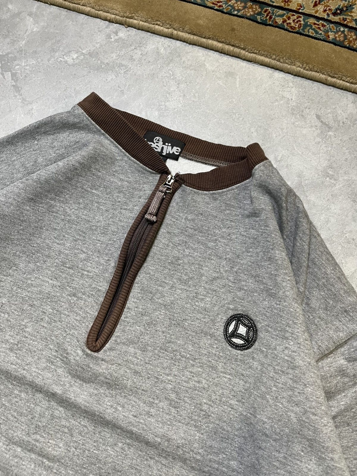 Freshjive Vintage 90s Freshjive Quarter Zip Sweatshirt Size US L / EU 52-54 / 3 - 3 Thumbnail