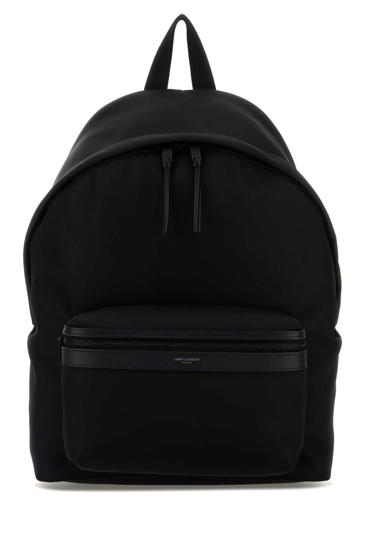 Black Fabric City Backpack