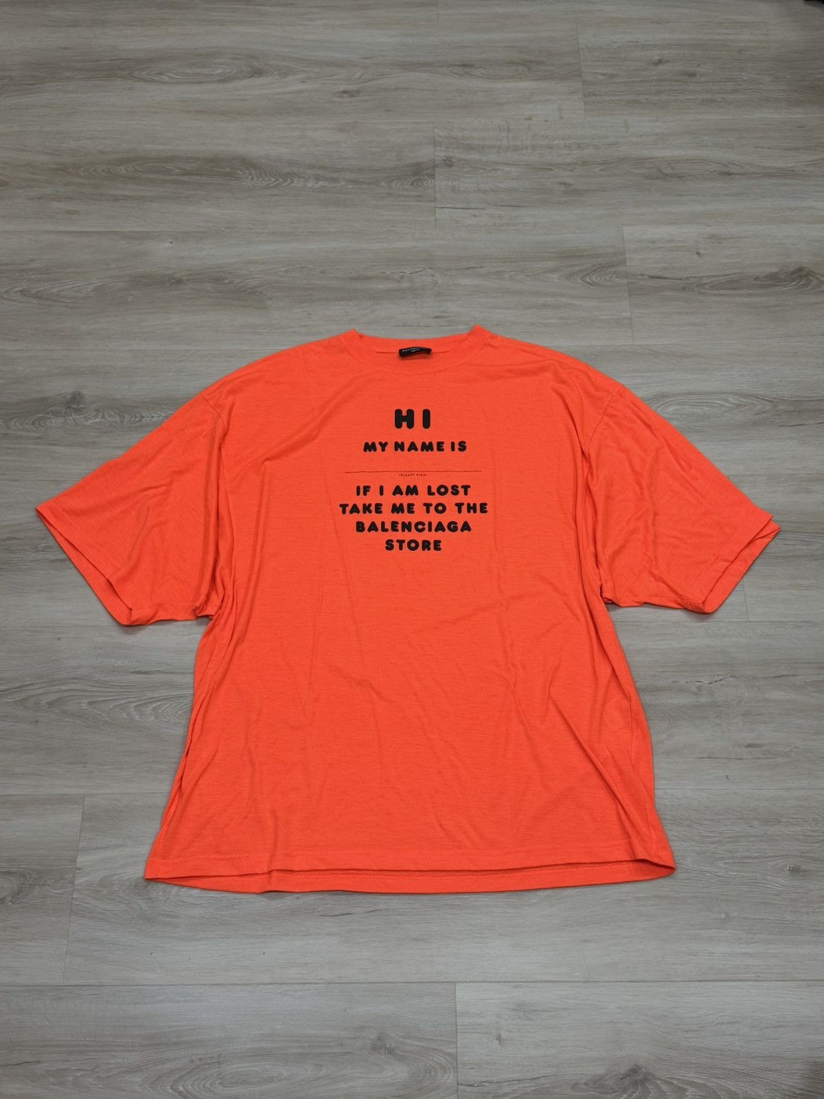 Balenciaga Balenciaga “Hi My Name Is” Oversized Tee | Grailed