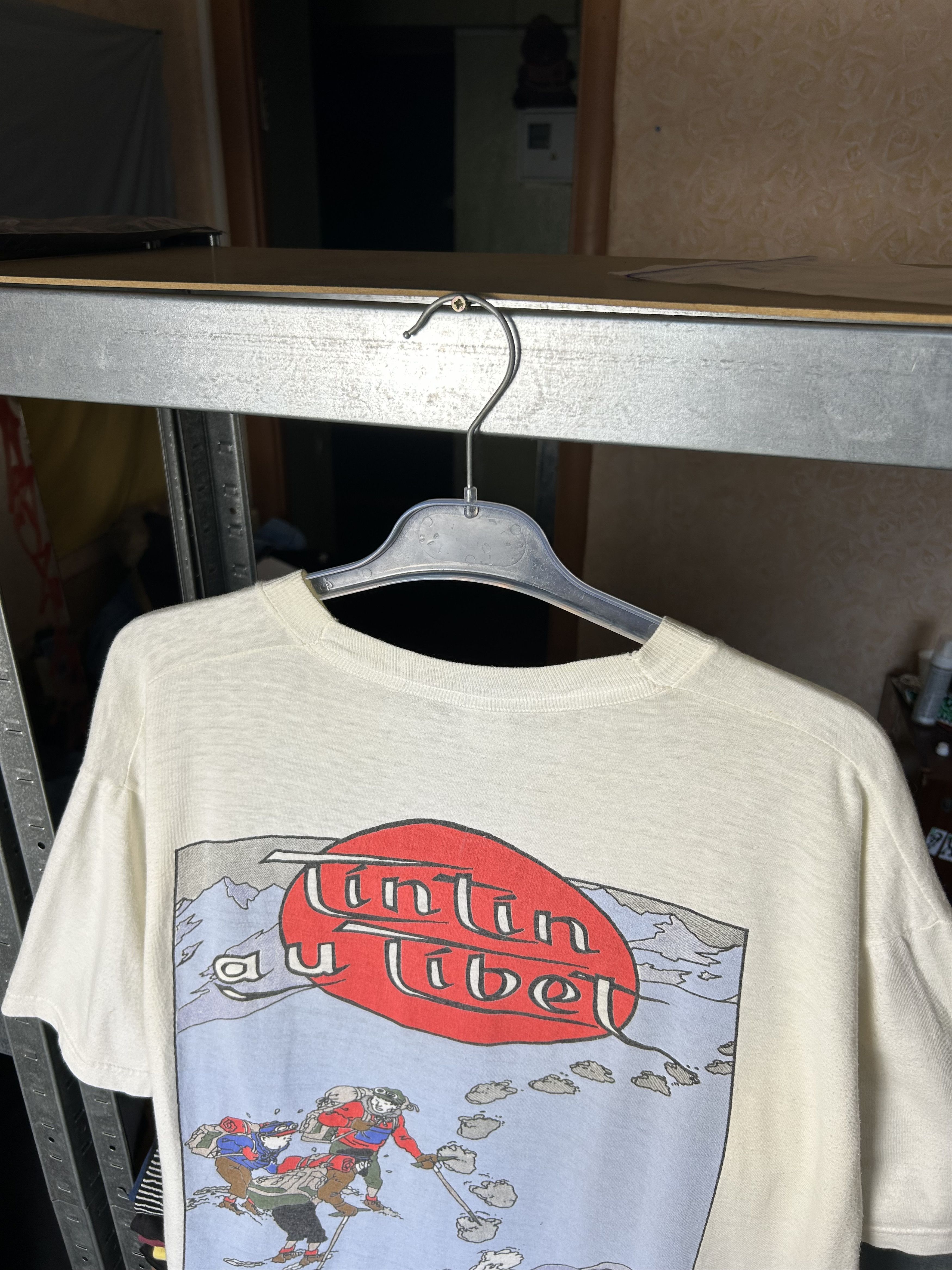 Cartoon Network Vintage 90s Adventures of Tintin in Tibet Cartoon T-shirt Size US XL / EU 56 / 4 - 5 Thumbnail