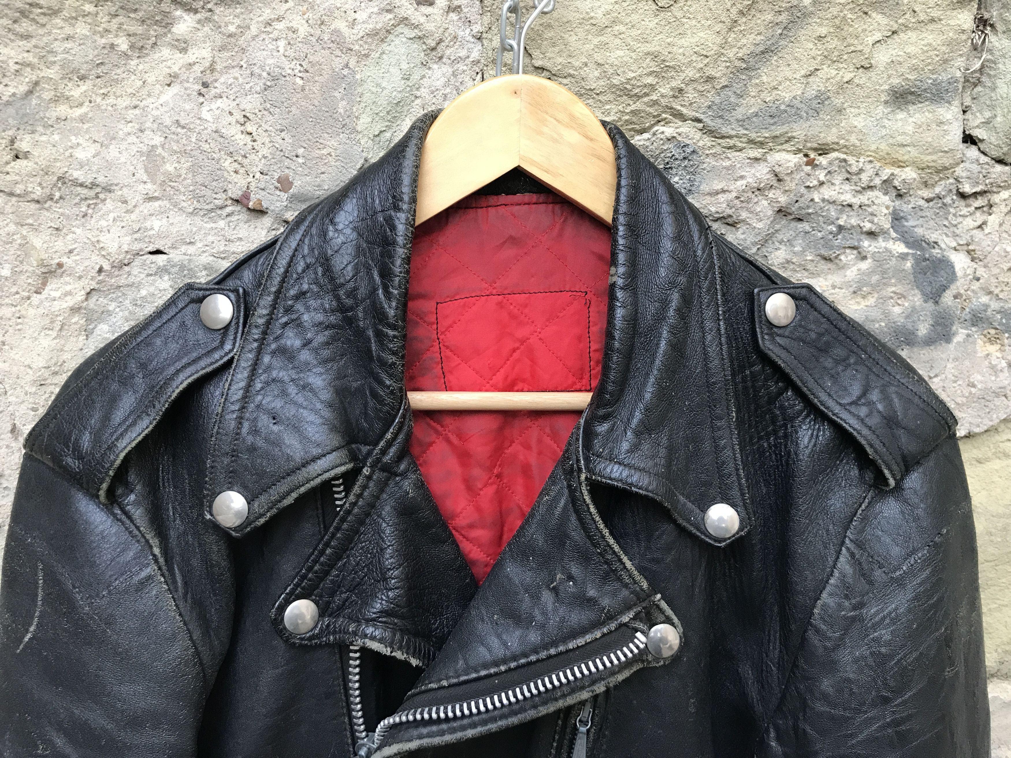 Vintage Amazing Vintage 70s Motorcycle Mascot Leather Biker Jacket Size US M / EU 48-50 / 2 - 4 Thumbnail