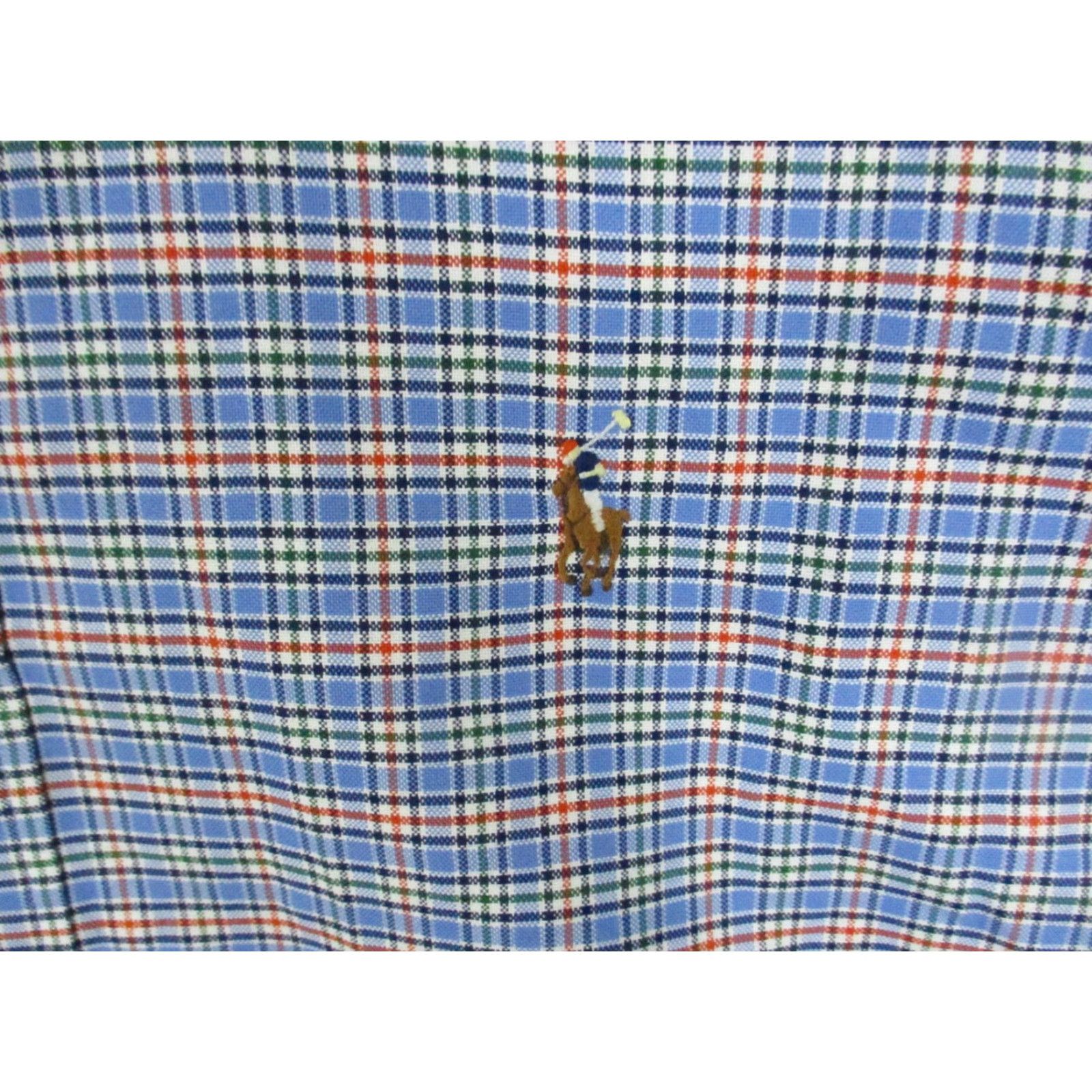 Ralph Lauren Ralph Lauren Shirt XL Men Blue Plaid Long Sleeve Button-Up Pony Size US XL / EU 56 / 4 - 2 Thumbnail