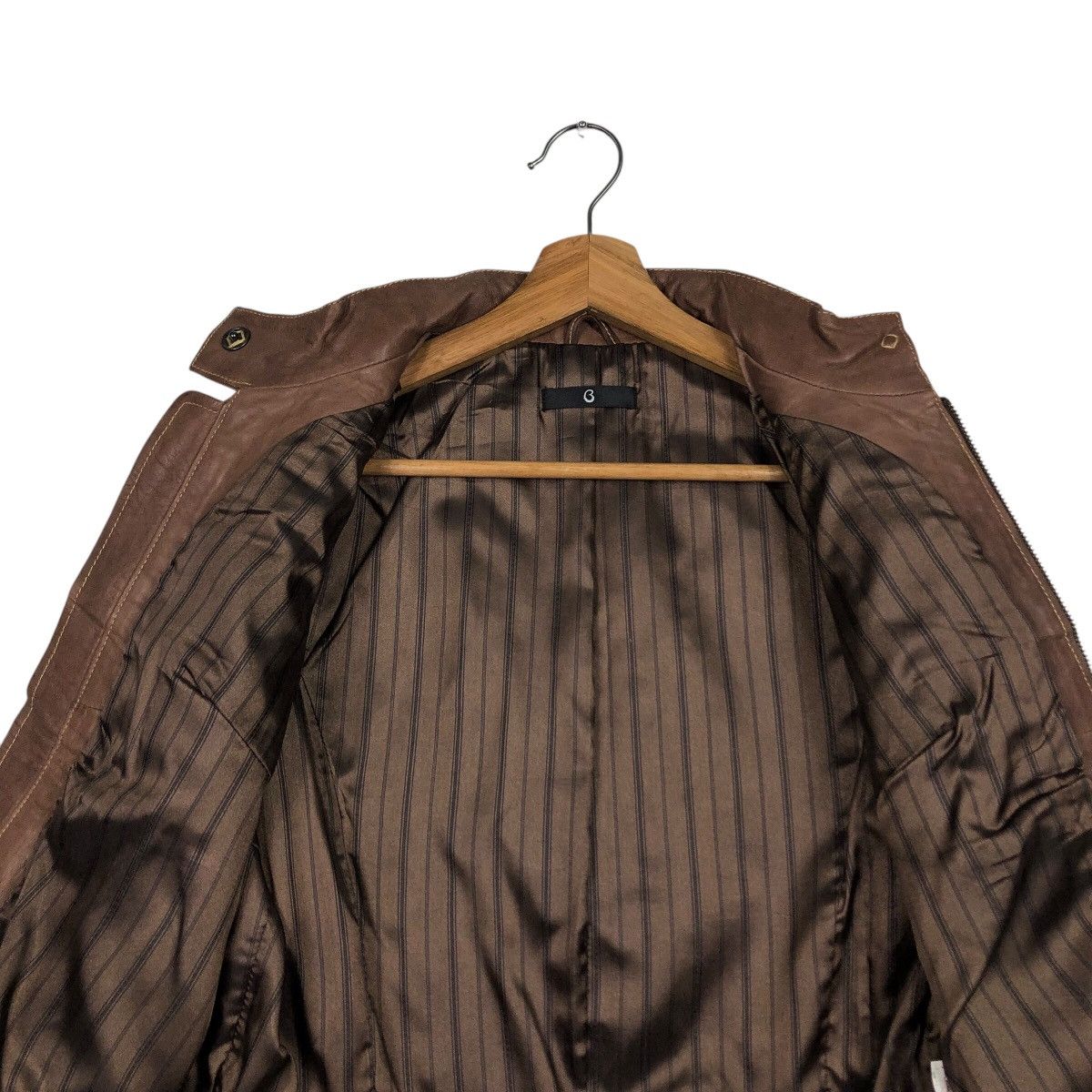 Japanese Brand 📌Vintage Leather Jacket Cropped Belle Maison Issey Miyake Size US M / EU 48-50 / 2 - 15 Thumbnail
