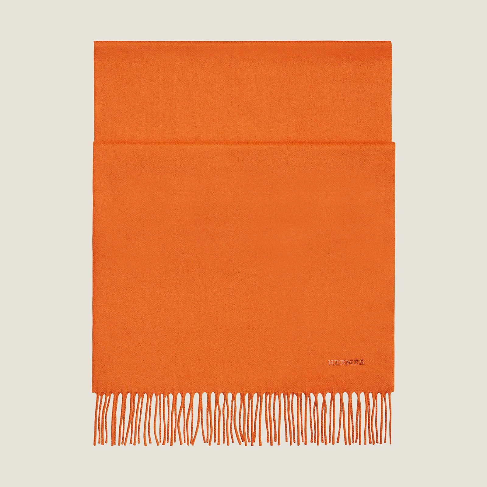 Shop HERMES Cashmere Logo Scarves (H393700T 26, H393700T 23, H393700T 22,  H393700T 21, H393700T 24, H393700T 20, H393700T 03, H393700T 01, H393700T  04) by Pureet