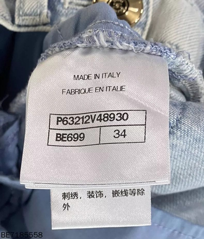 Chanel Chanel Light blue washed old jeans 2505-Nextarrow Size 42" / US 20 - 4 Thumbnail