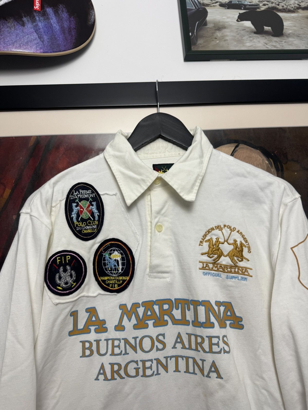 La Martina Vintage La Martina Argentina Rugby Polo Shirt Streetwear Y2k Size US L / EU 52-54 / 3 - 3 Thumbnail