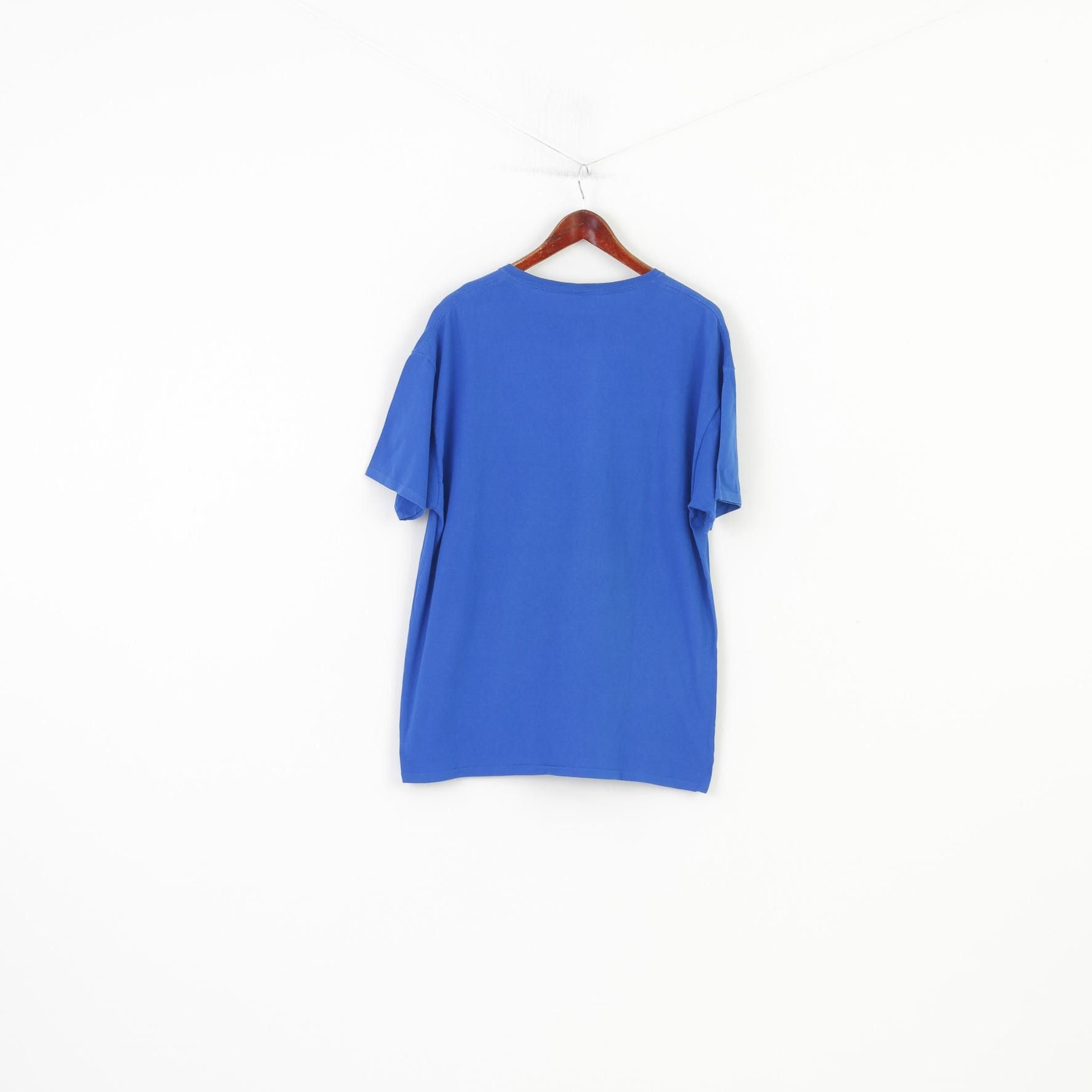 Disney Disney Men XL T-Shirt Blue Crew Neck Short Sleeve 10695 Size US XL / EU 56 / 4 - 6 Thumbnail