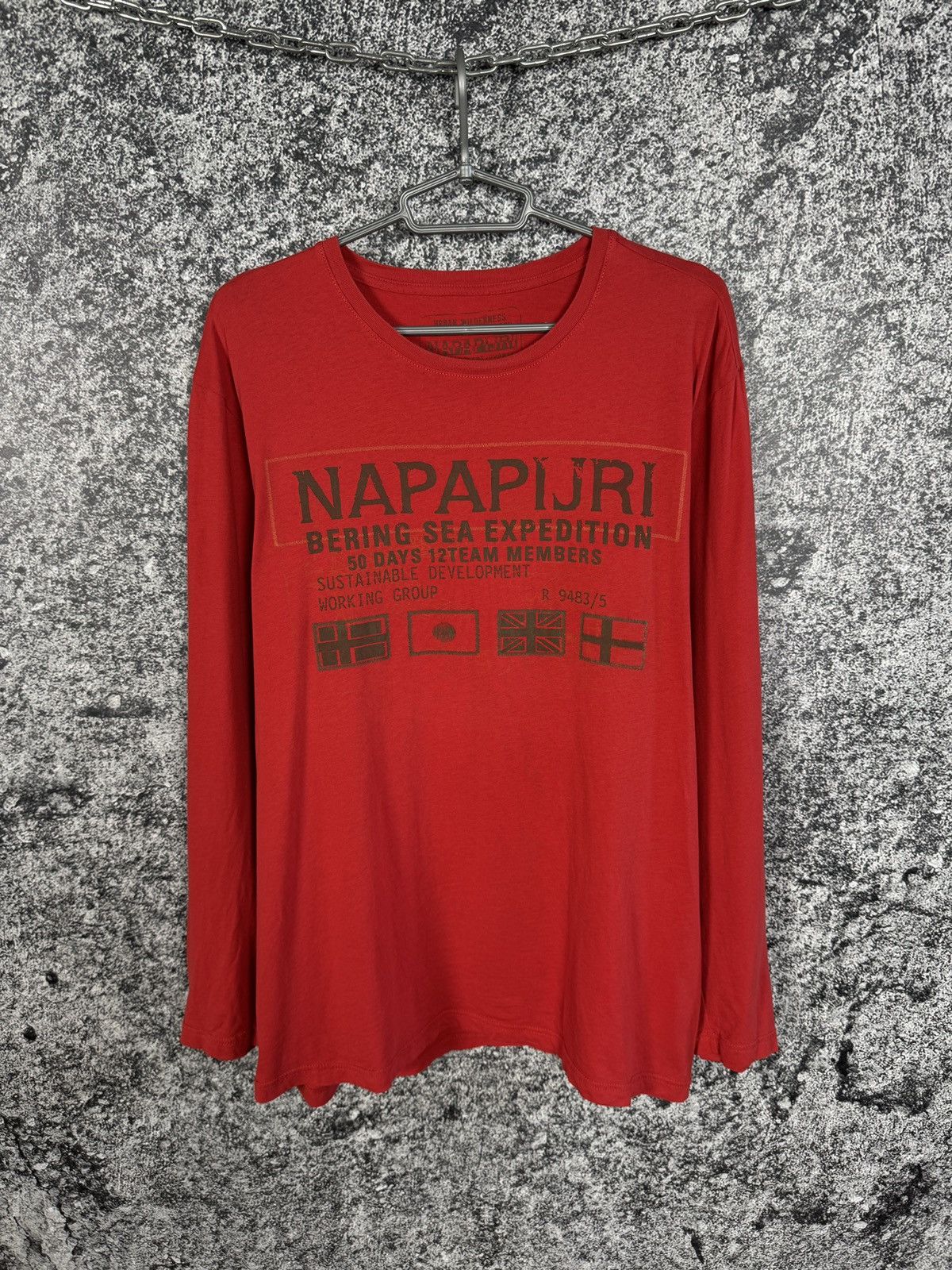 Napapijri Napapijri Long Sleeve T-Shirt Big Logo Outdoor Size XXL Size US XXL / EU 58 / 5 - 1 Thumbnail