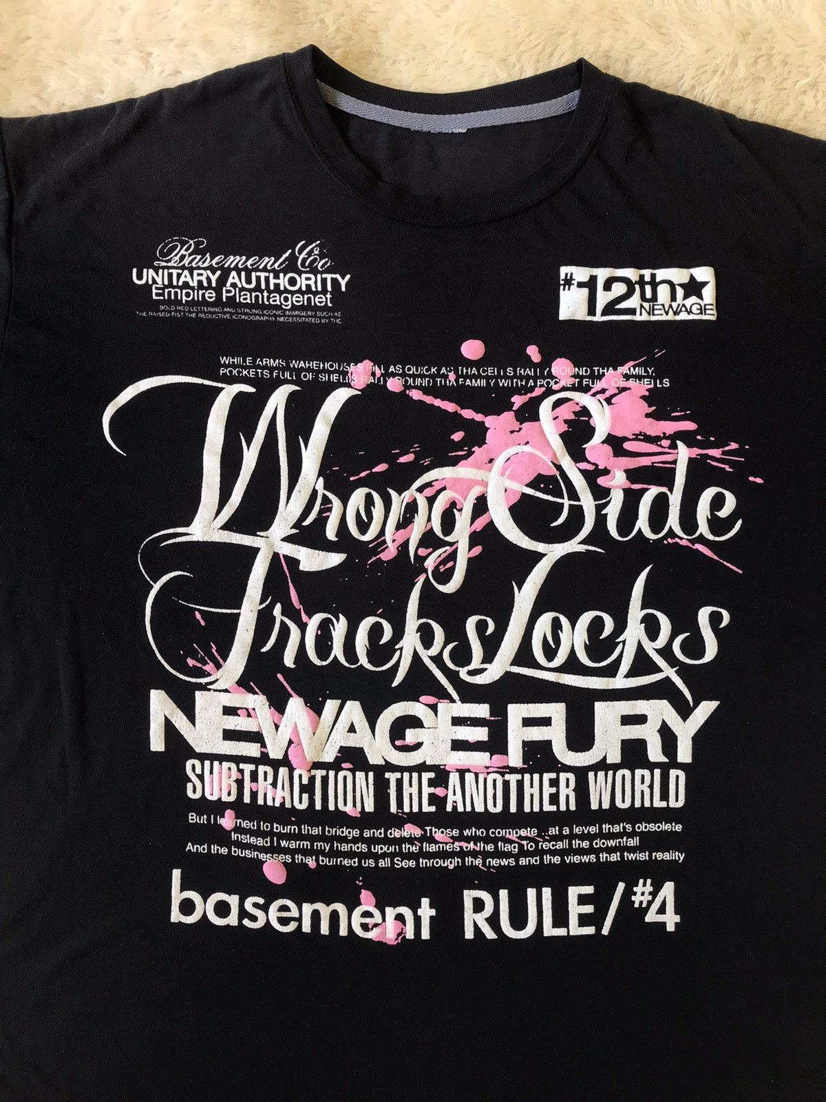 Japanese Brand Japanese Wrong Side Poem Tshirt Size US XL / EU 56 / 4 - 1 Thumbnail