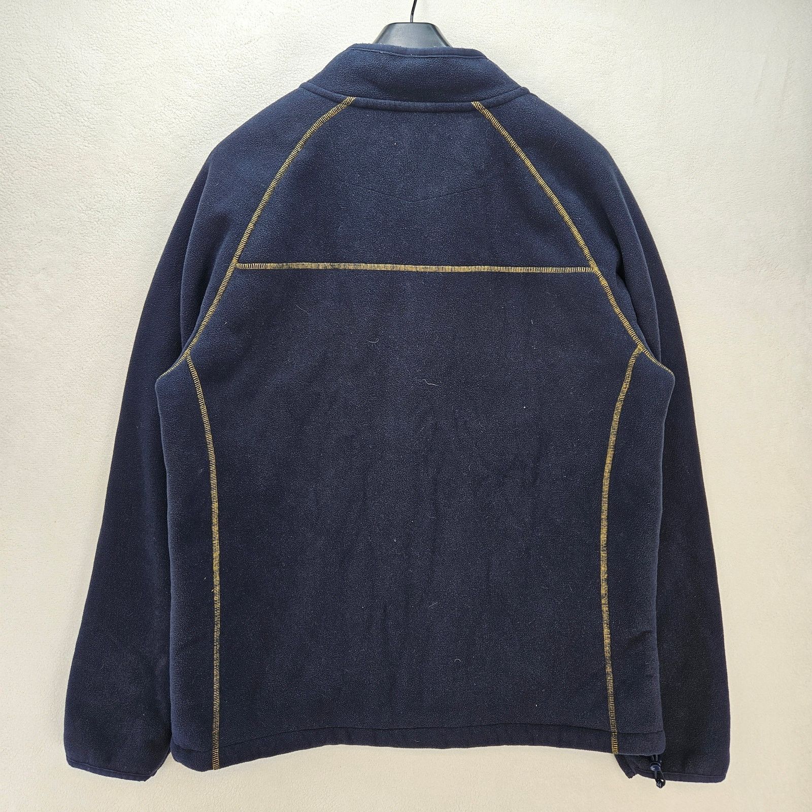Reebok REEBOK MEN'S NAVY FLEECE JACKET BEIGE SHERPA LINER VINTAGE Size US L / EU 52-54 / 3 - 6 Thumbnail